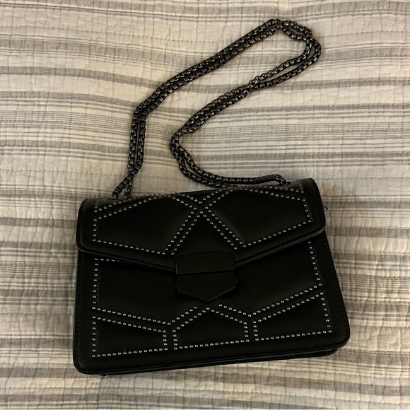 Handbags - Black Studded Women's Bag